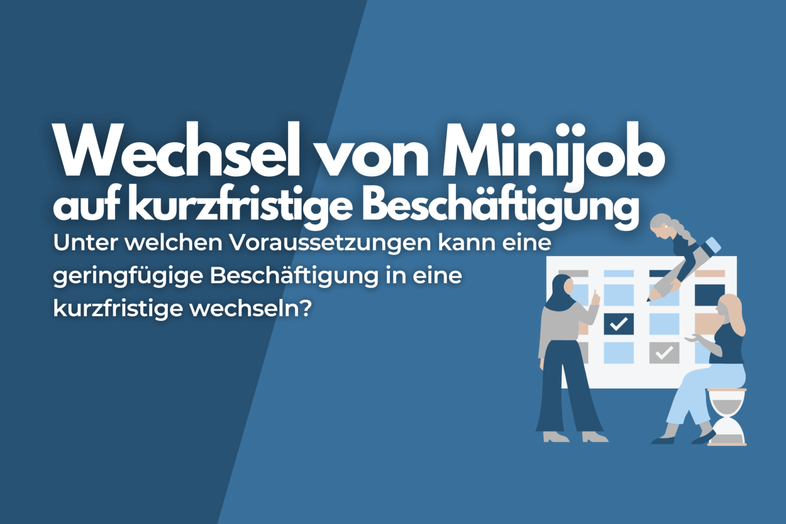 Wechsel Festanstellung Zu Minijob Gleicher Arbeitgeber Minijob und kurzfristige Beschäftigung gleichzeitig - geht das?